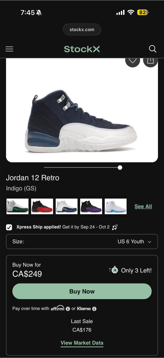 WTS Jordan 12 “Indigo” (GS) - photo 5