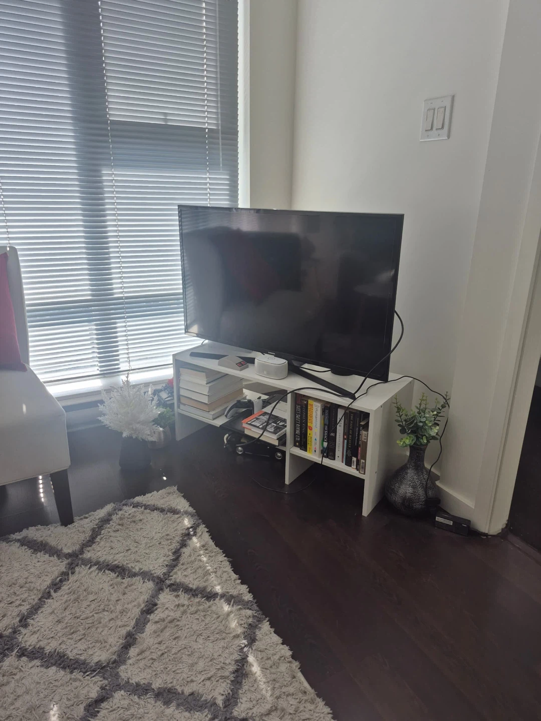 Samsung Television and table