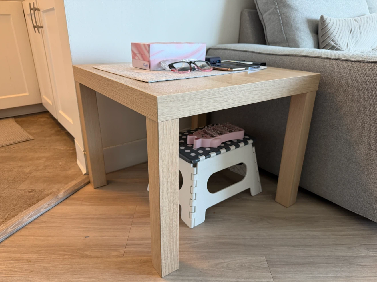Set of Open Shelf Unit + 2 Side Tables - photo 2
