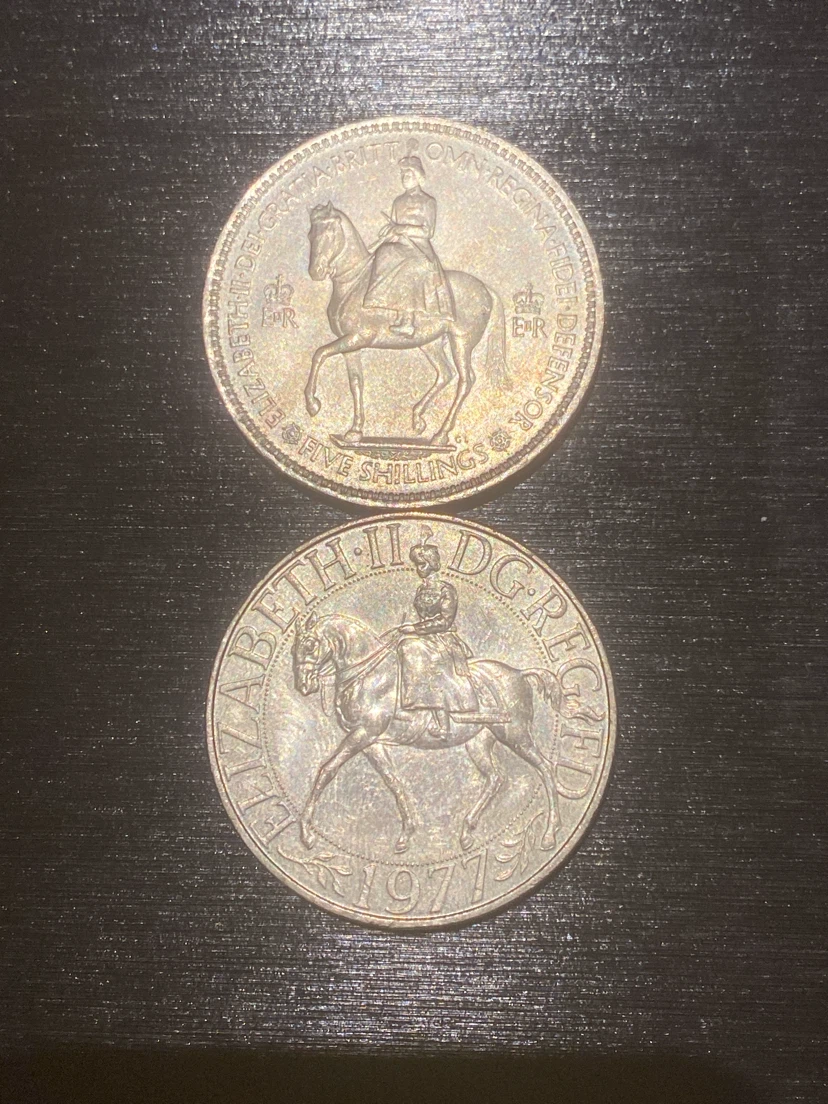 Two Vintage Queen Elizabeth II Commemorative Coins