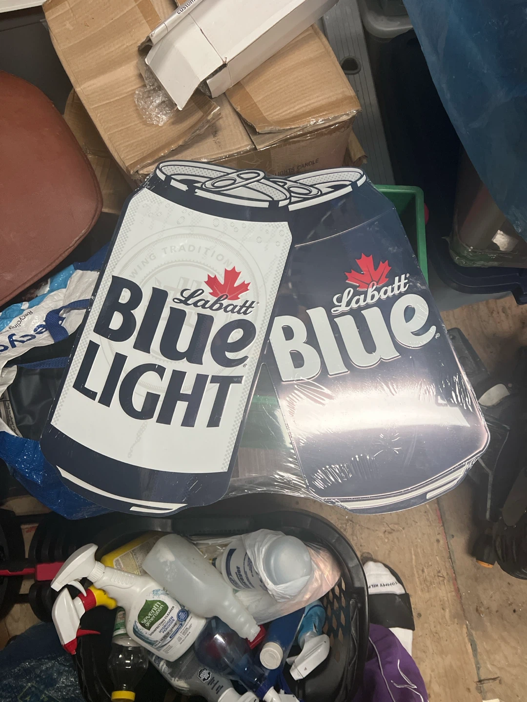 Labatt Blue and Blue Light Signs 🏈