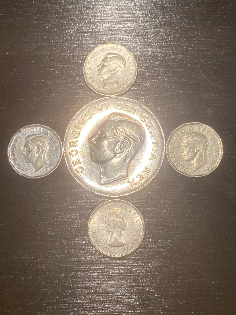 Collection of Vintage Canadian Nickel Coins