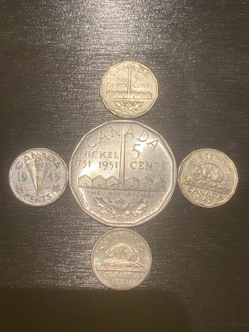 Collection of Vintage Canadian Nickel Coins - photo 2