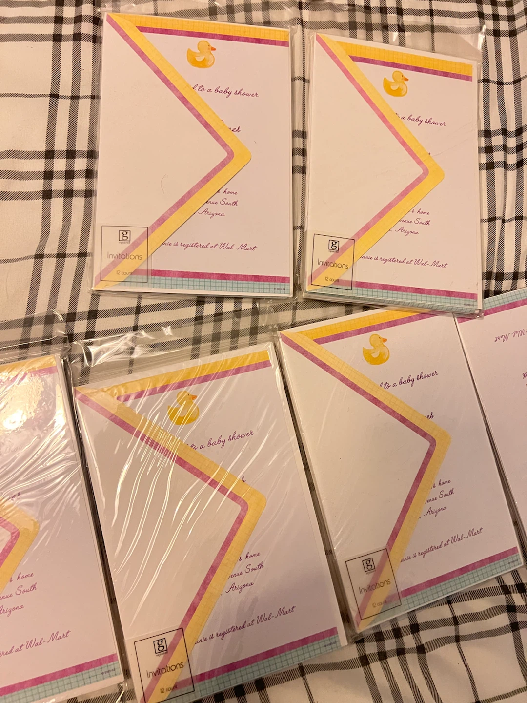 Invitation envelopes for weddings/baby showers/birthdays