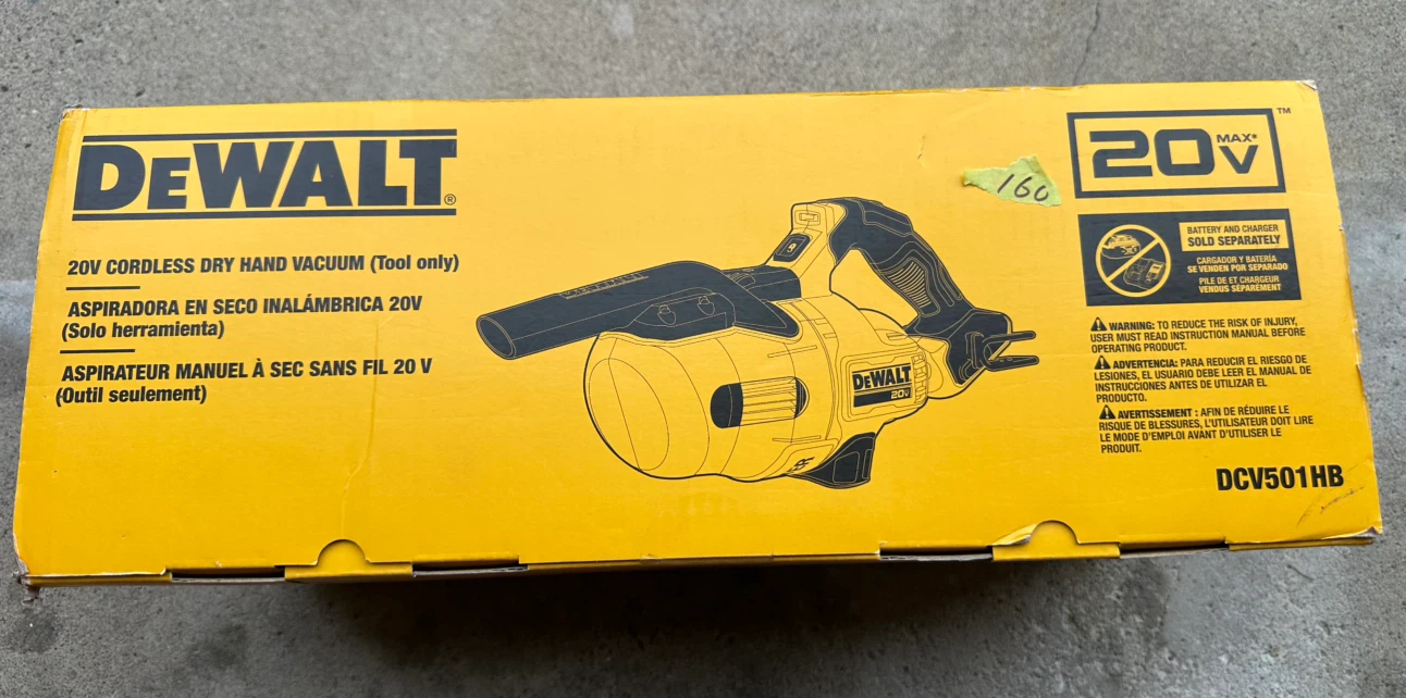 DEWALT 20V Cordless Dry Hand Vacuum (Tool Only) - photo 2