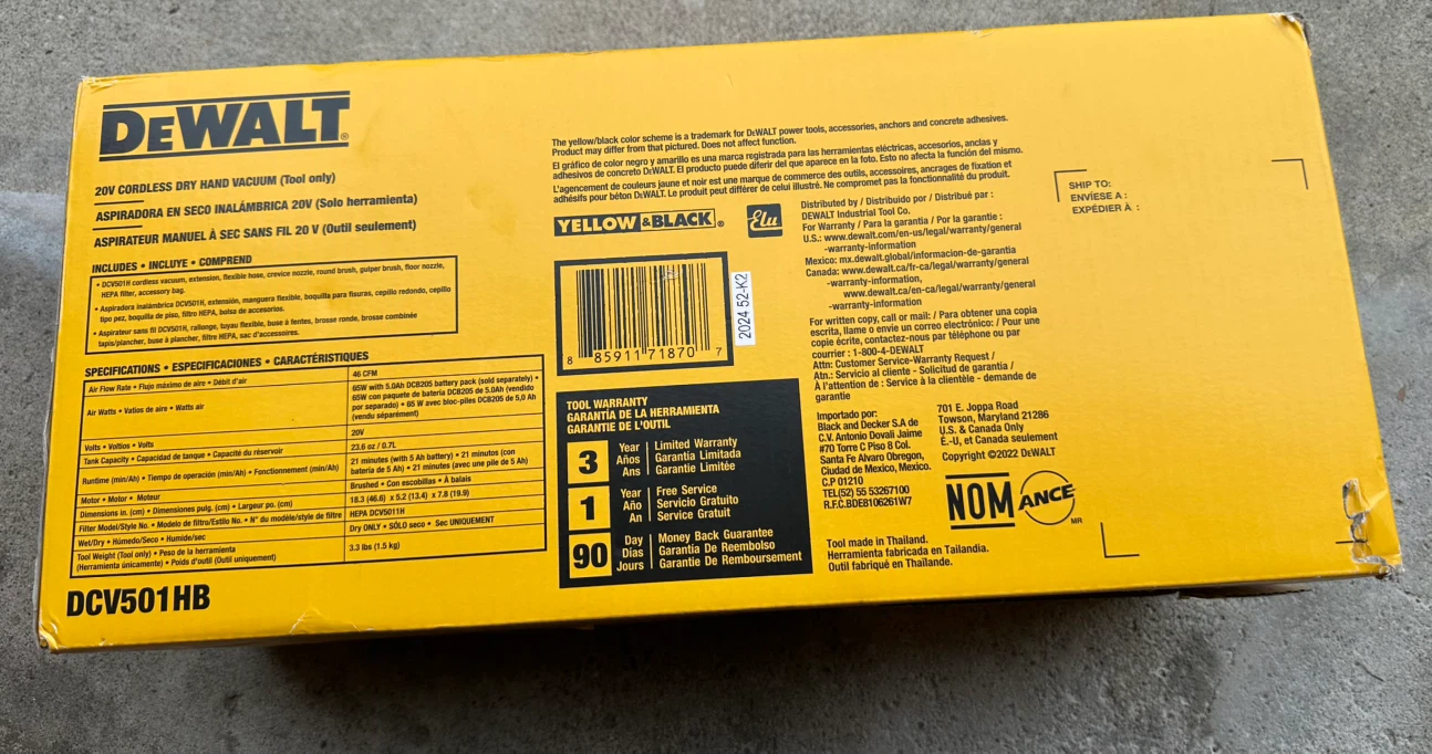 DEWALT 20V Cordless Dry Hand Vacuum (Tool Only) - photo 3
