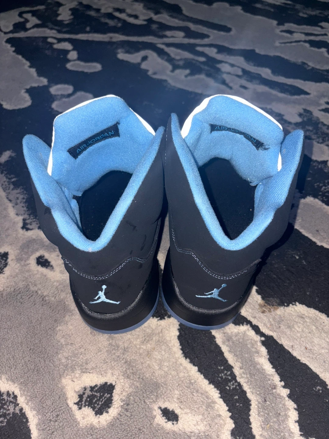 Air Jordan 5 Retro Black/University Blue - photo 4
