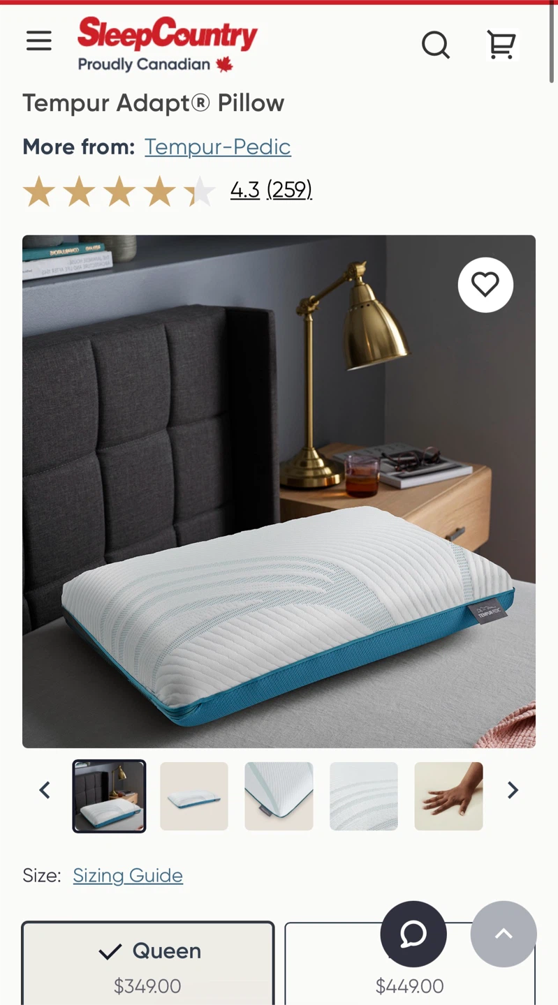 2 Tempur-Pedic Tempur Adapt Queen Pillows - photo 4