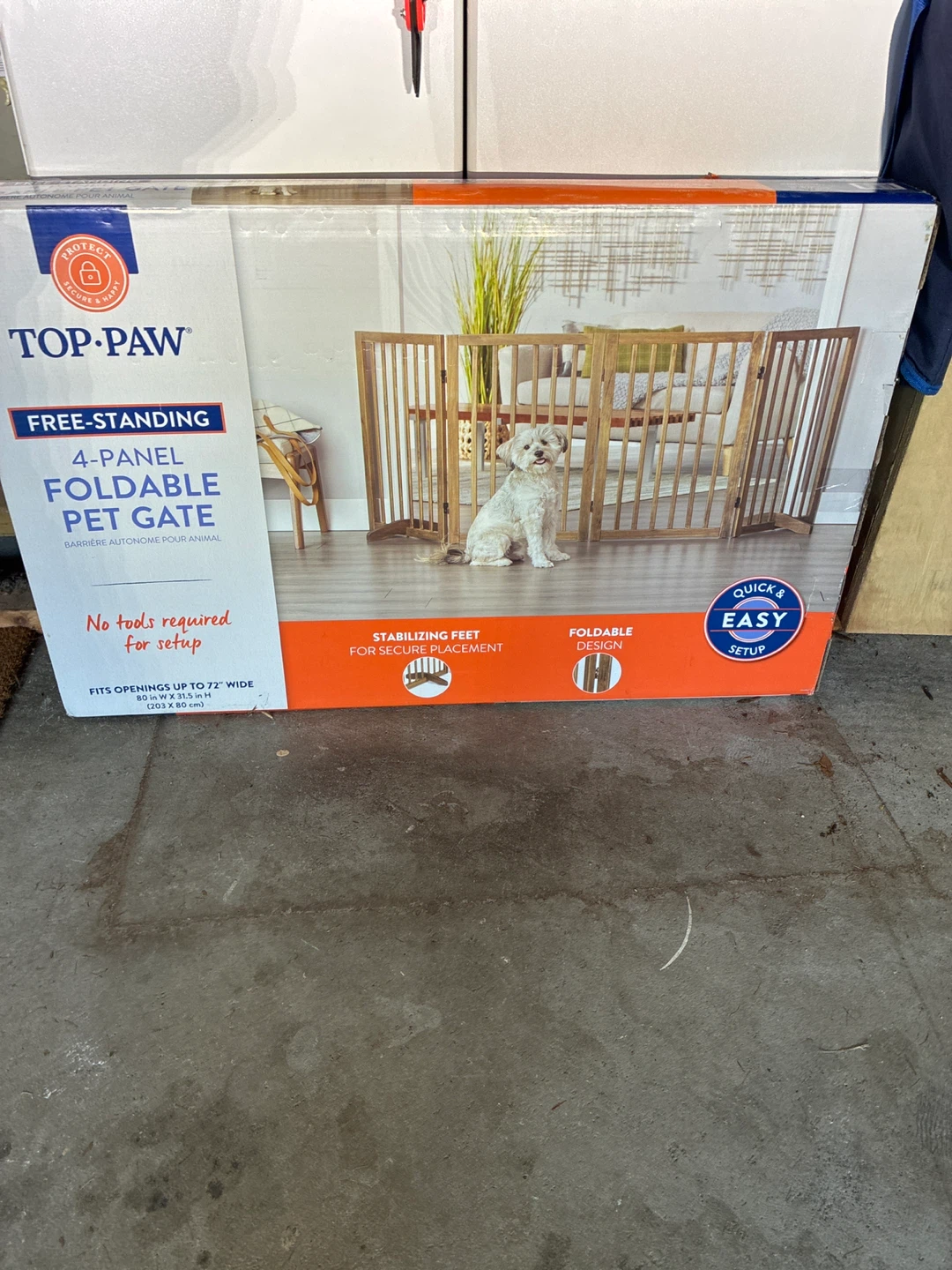 Top Paw 4-Panel Foldable Pet Gate