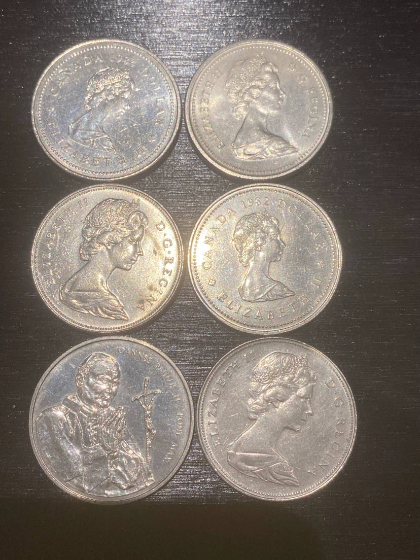 Collection of 6 Vintage Canadian Commemorative Dollars - photo 2