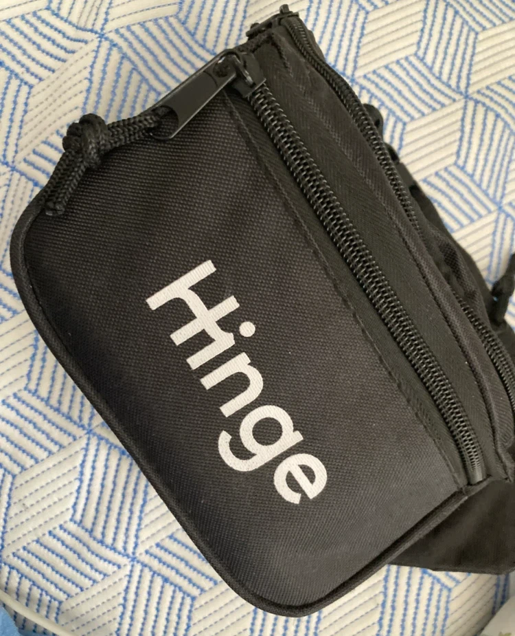 Hinge Black Nylon Pouch🏈