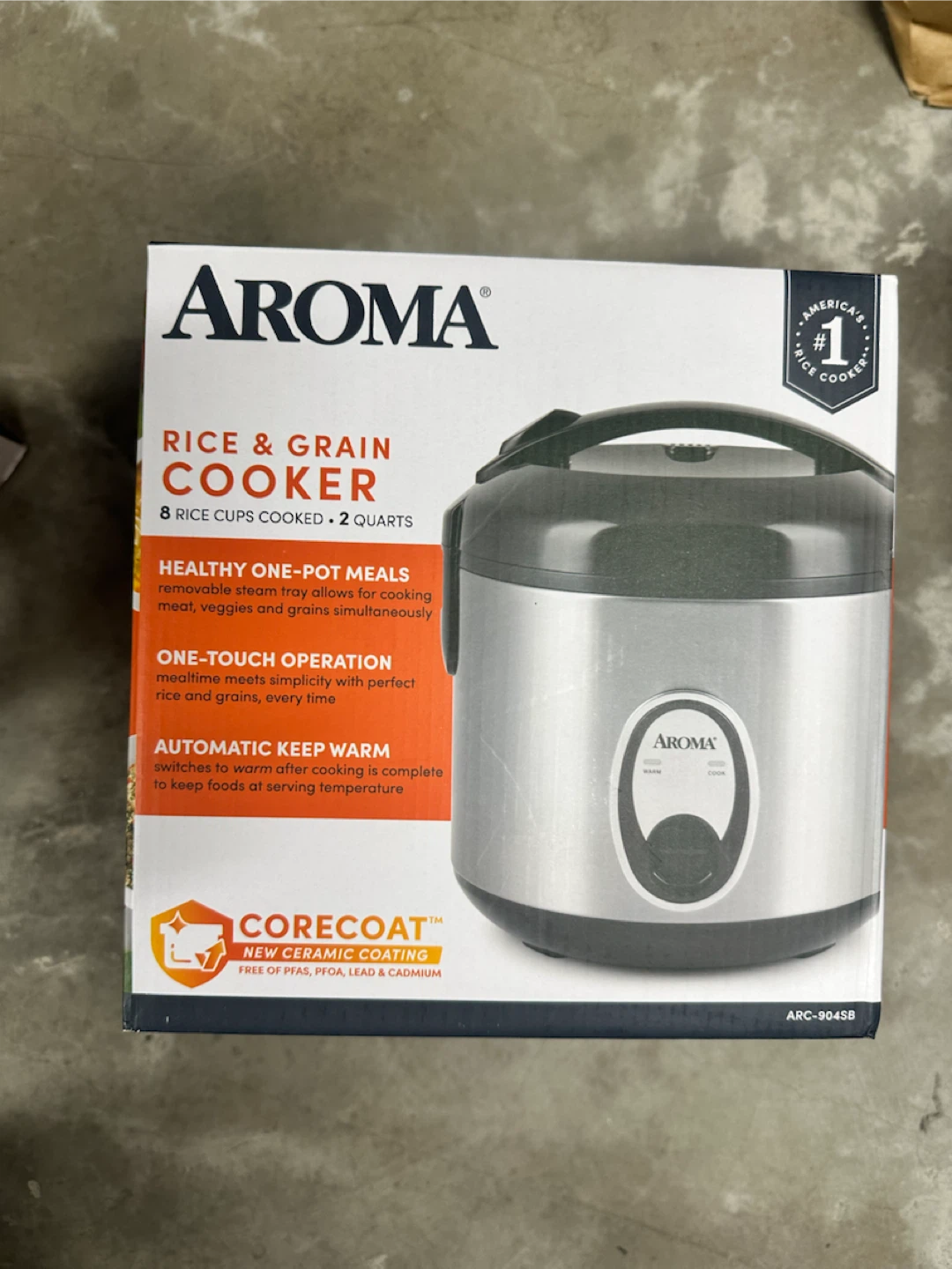 Aroma Rice & Grain Cooker ARC-904SB