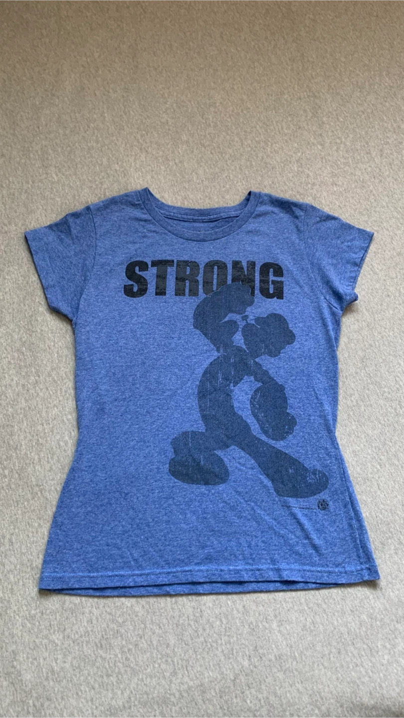 Ladies Blue Popeye's T-Shirt ~ Size Medium 🏈