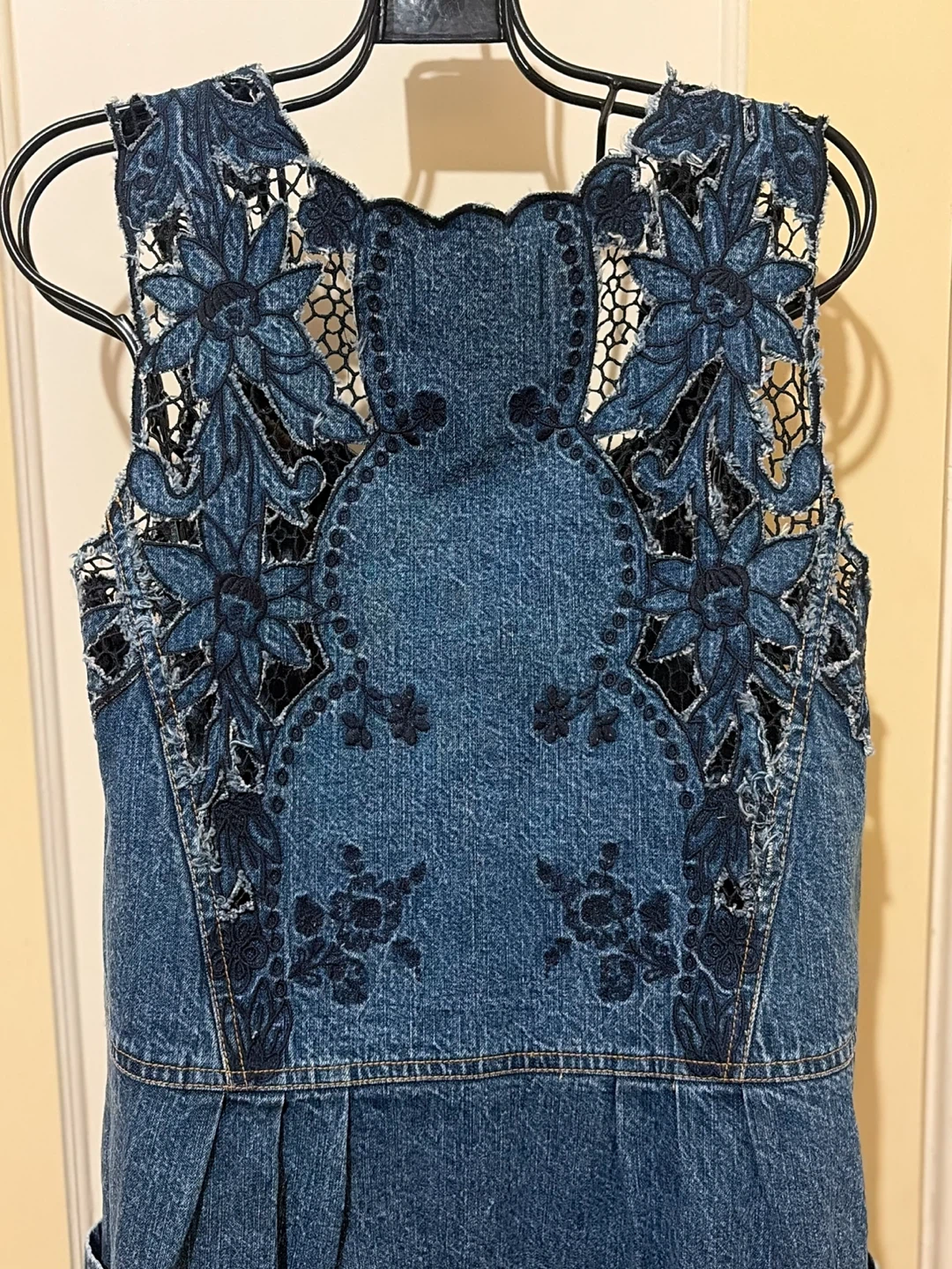 We The Free Denim Lace Dress - photo 5