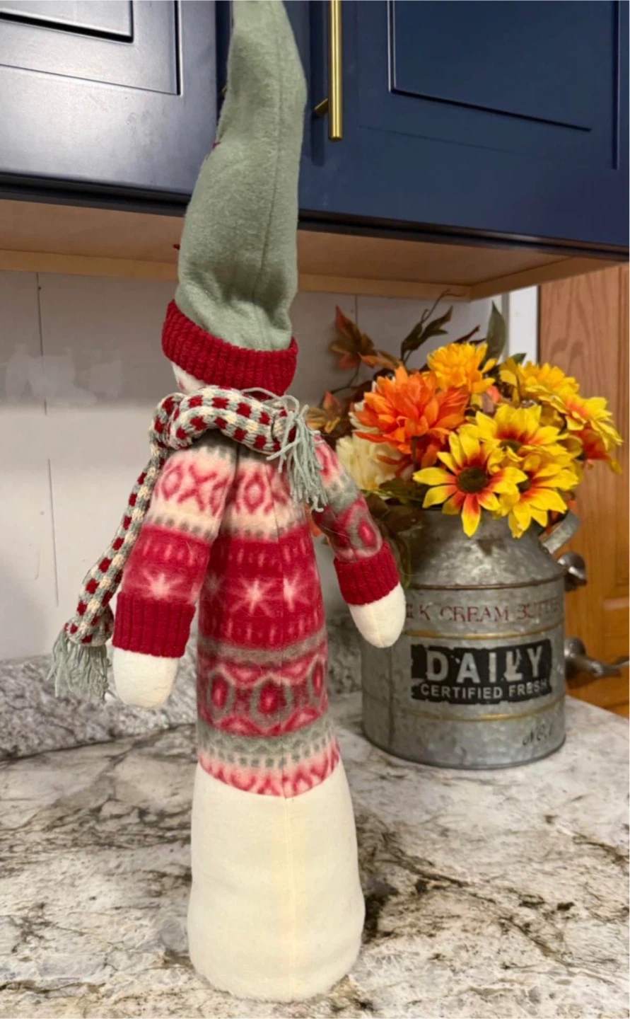 Plush Fabric Snowman Christmas Decor - photo 3
