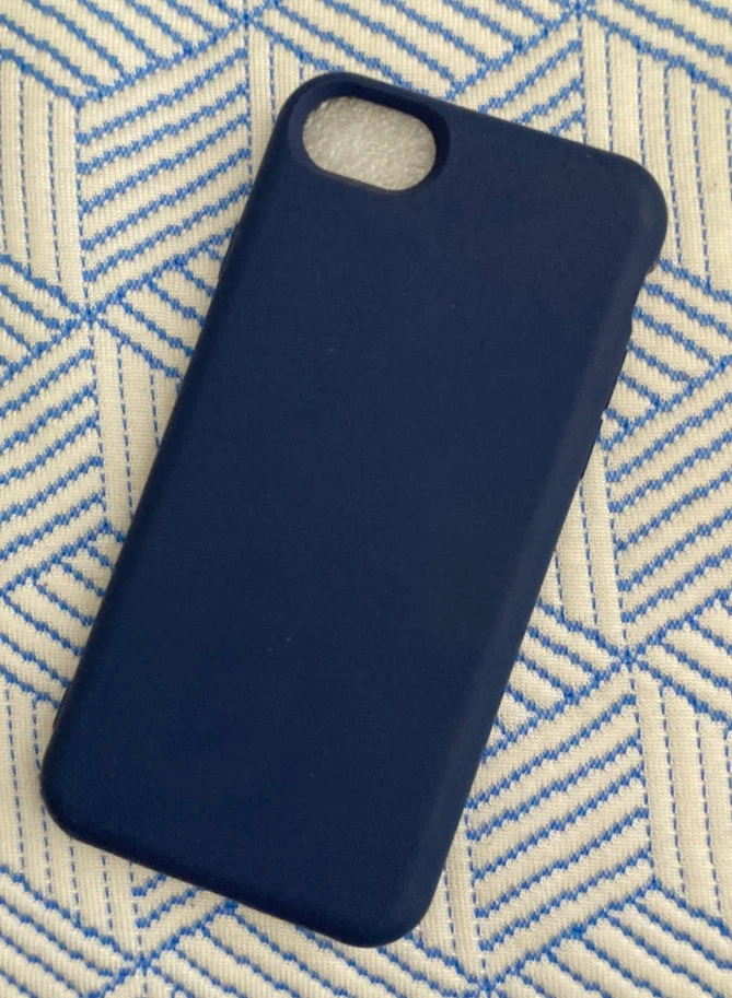 Navy Blue iPhone Silicone Case🏈