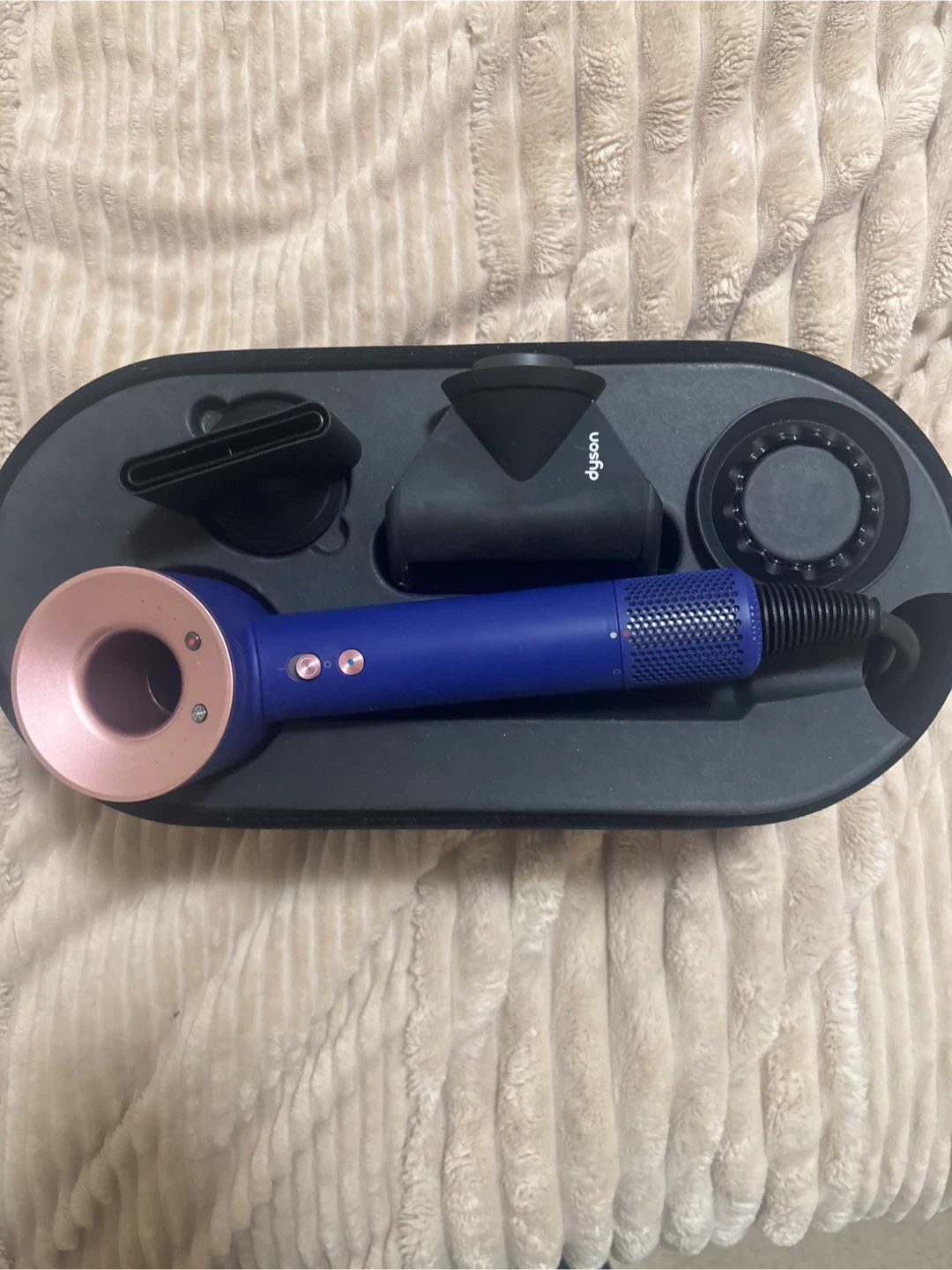 Dyson Supersonic Hair Dryer Blue and Rose Gold