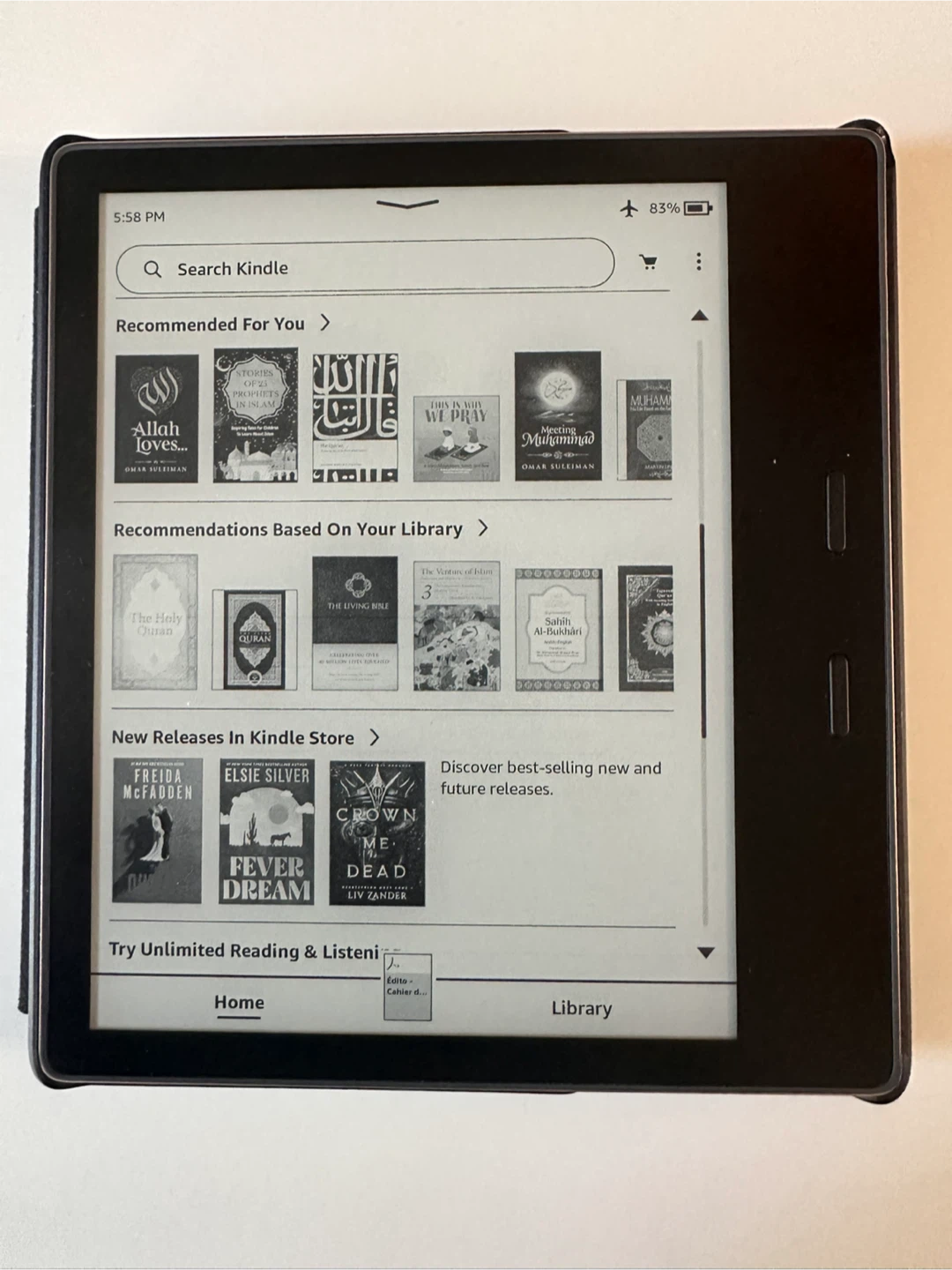 Amazon Kindle Oasis E-Reader with Cover - photo 3