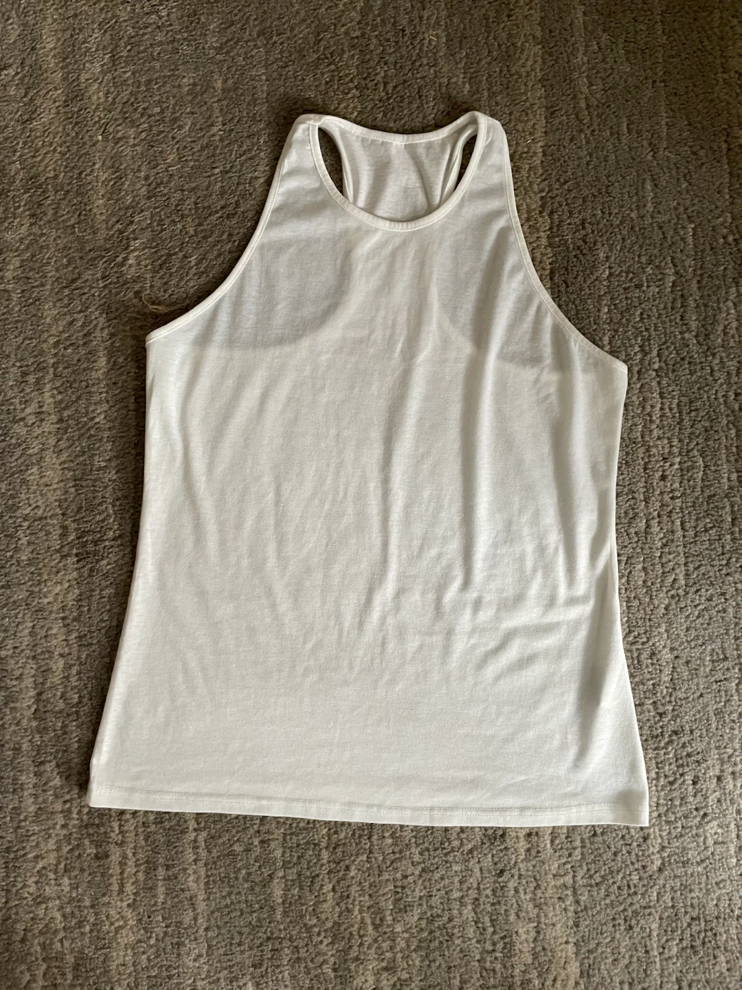🏈 White Racerback Tank Top