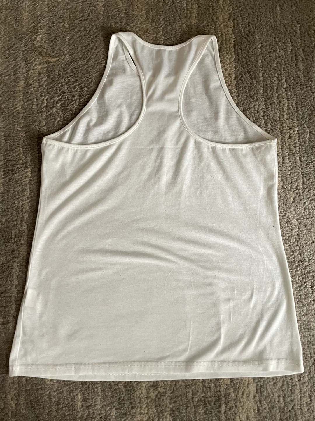 🏈 White Racerback Tank Top - photo 2