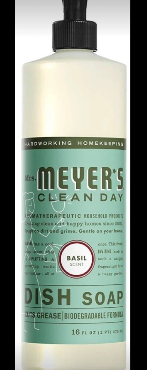 Mrs. Meyer's Clean Day Basil Dish Soap 16 fl oz🏈