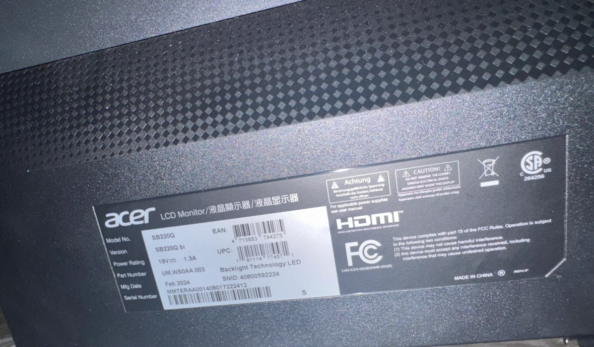 Acer LCD monitor - photo 2