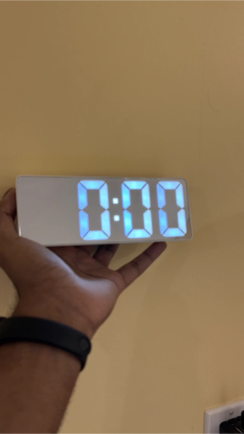 Digital LED Mirror Alarm Clock