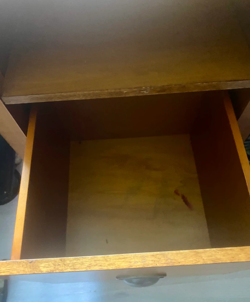Light Brown Wood Nightstand - photo 2