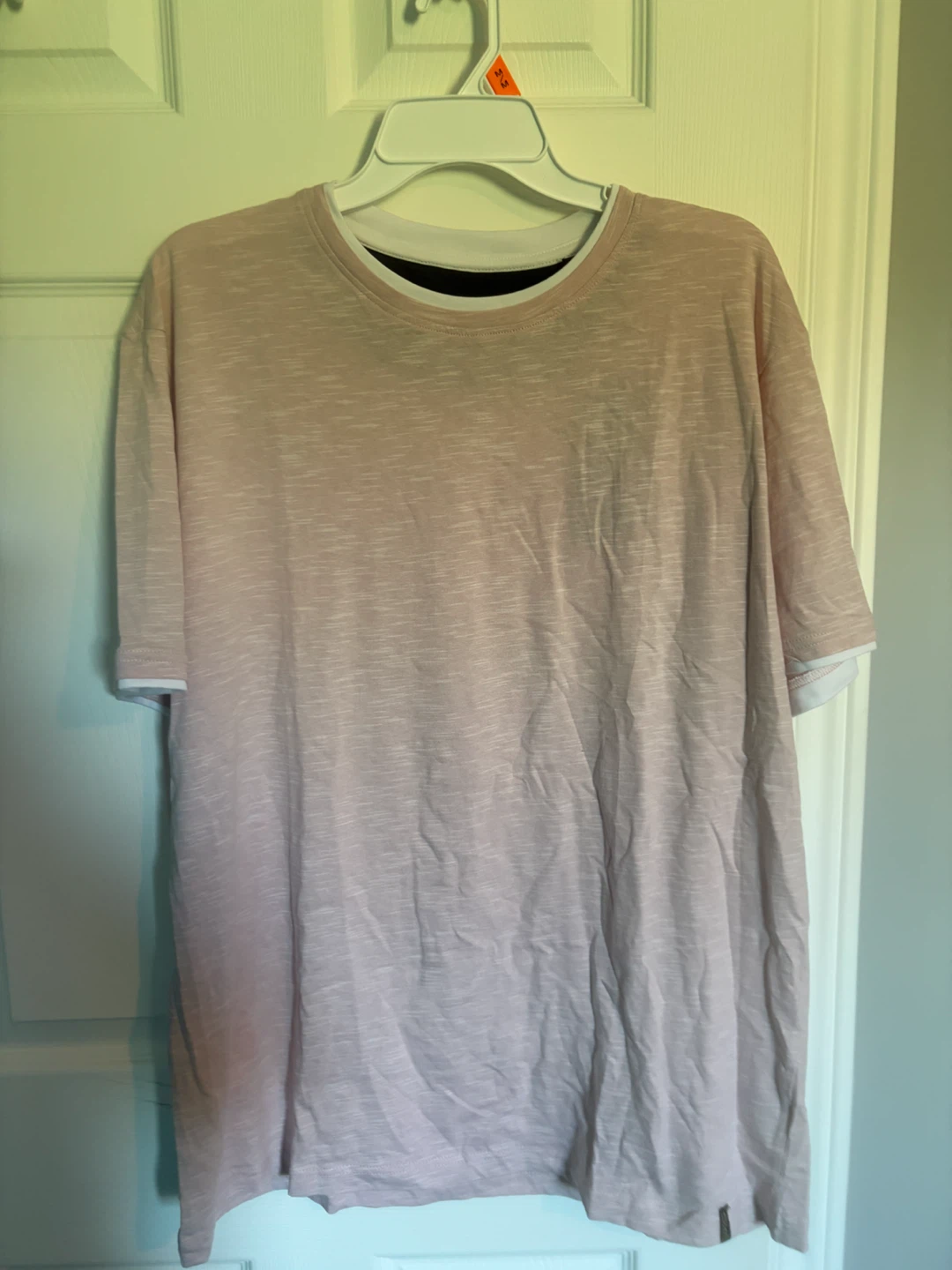 🏈 Silver Jeans Mens Pink Crew Neck T-Shirt