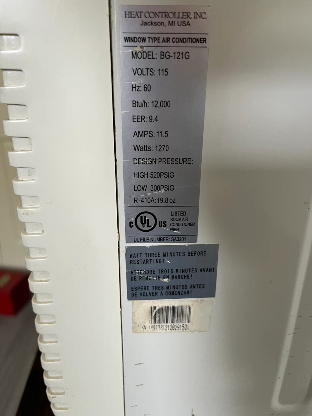 Crosley BG-121G 12,000 BTU Window Air Conditioner - photo 2