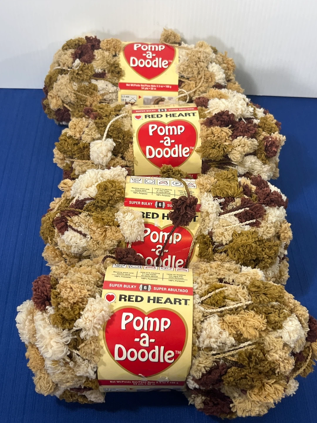 🚨DISCONTINUED ! Red Heart Pomp-a-Doodle Yarn