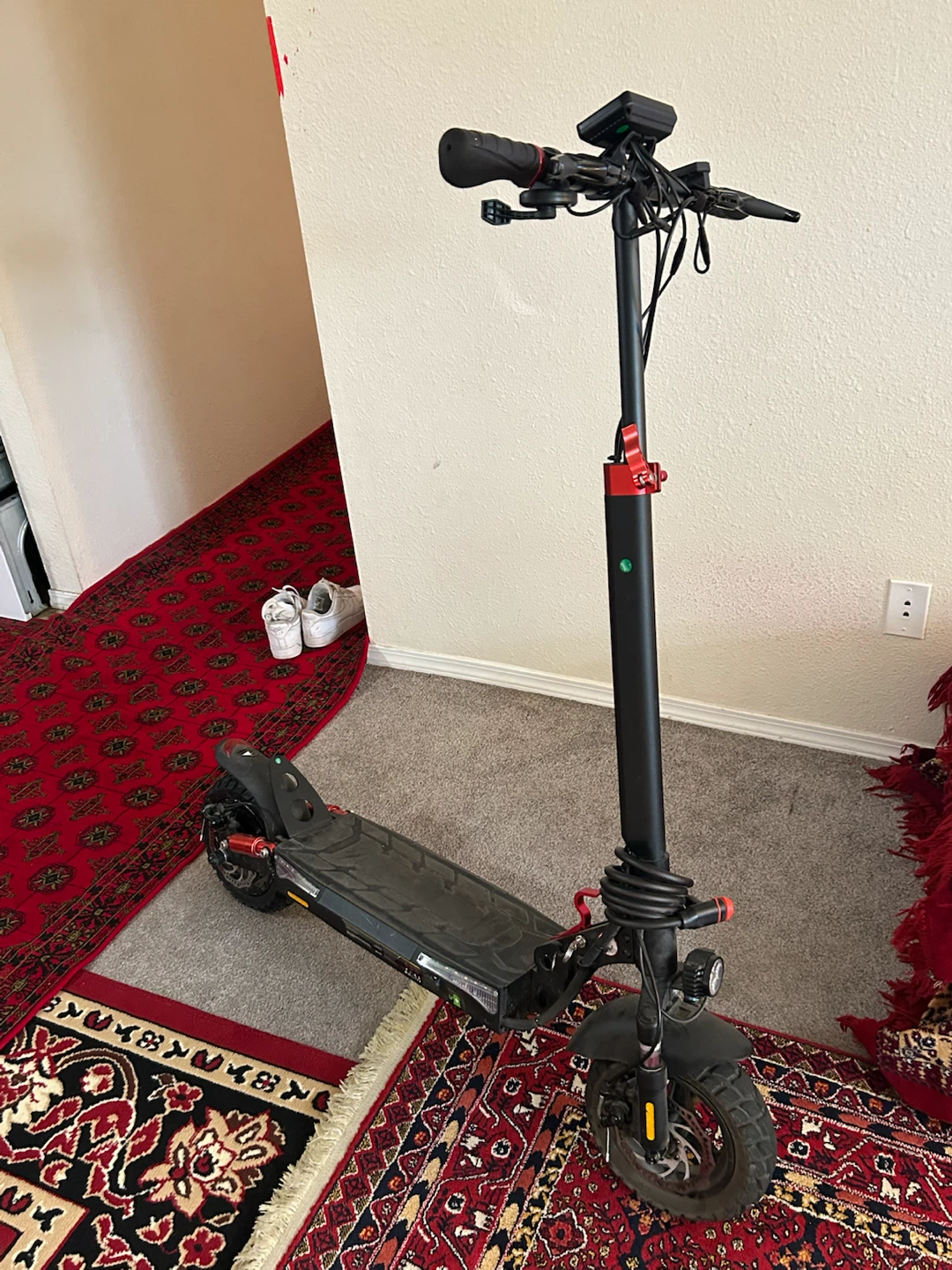 Electric Scooter with Black Frame