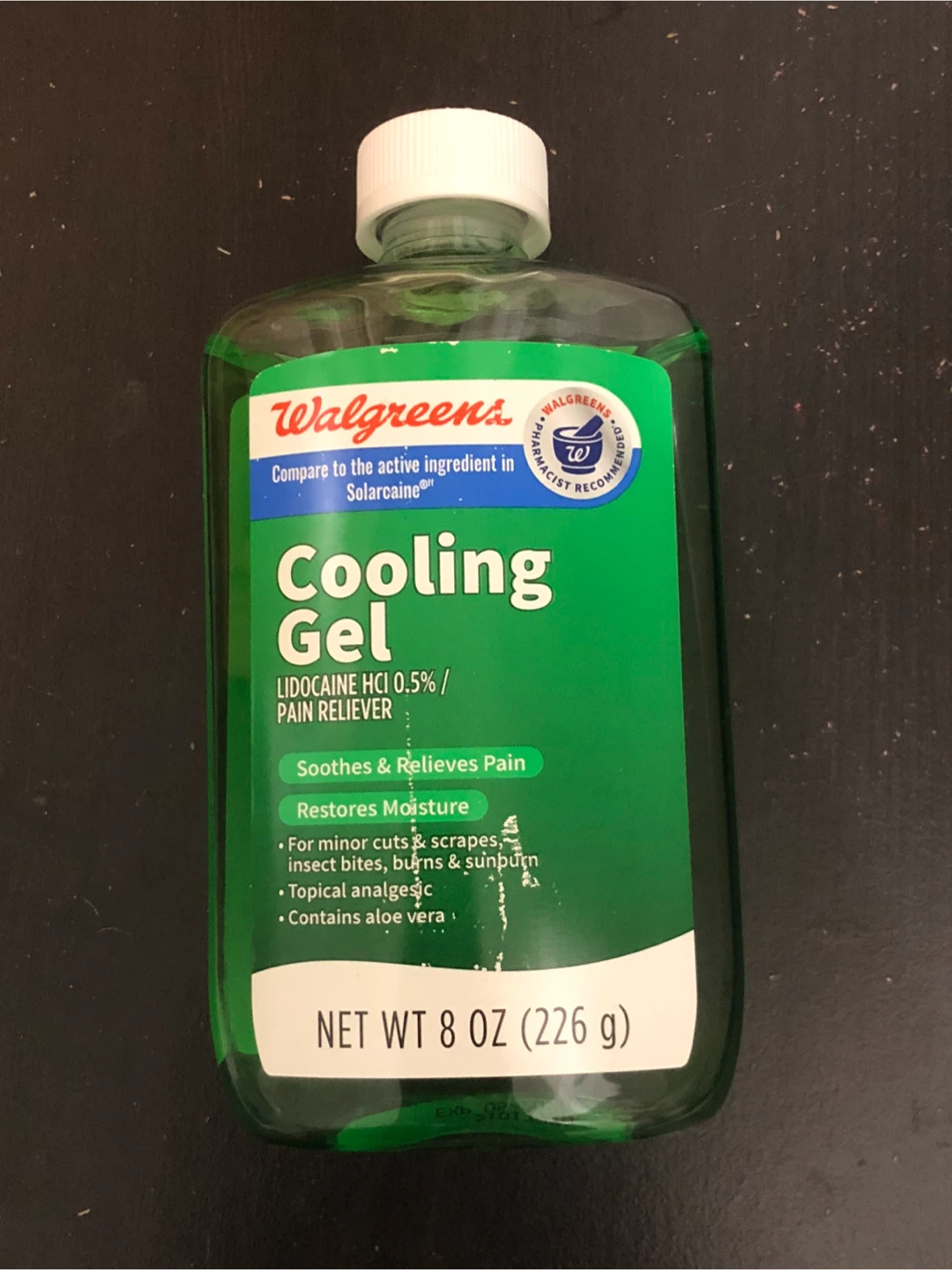 Walgreens Cooling Gel 8 oz🏈