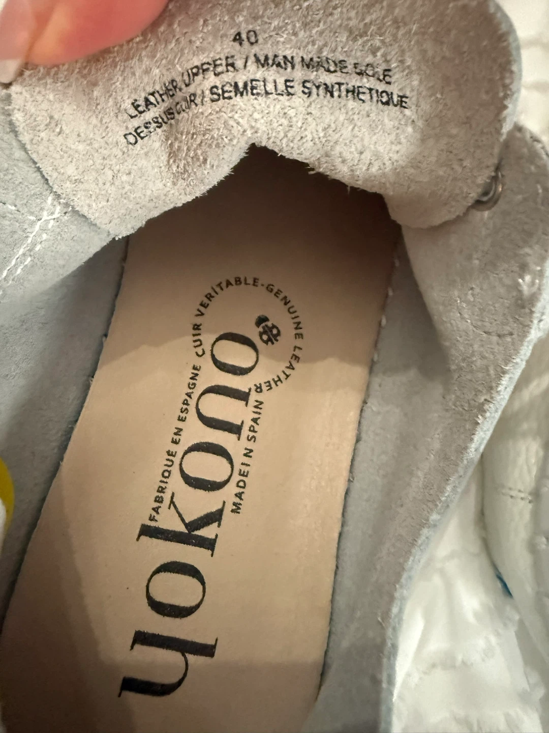 Yokono white leather sneakers - photo 5
