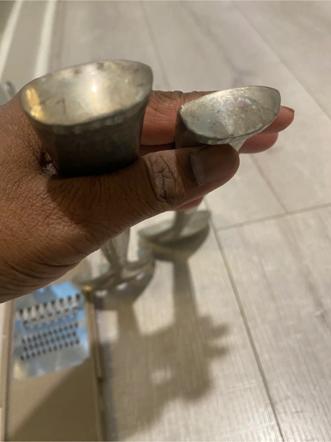 Vintage Metal Salad Servers and Grater Set - photo 3