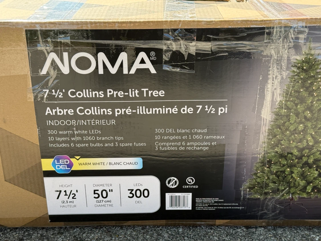 NOMA 7.5' Collins Pre-lit Christmas Tree - photo 2