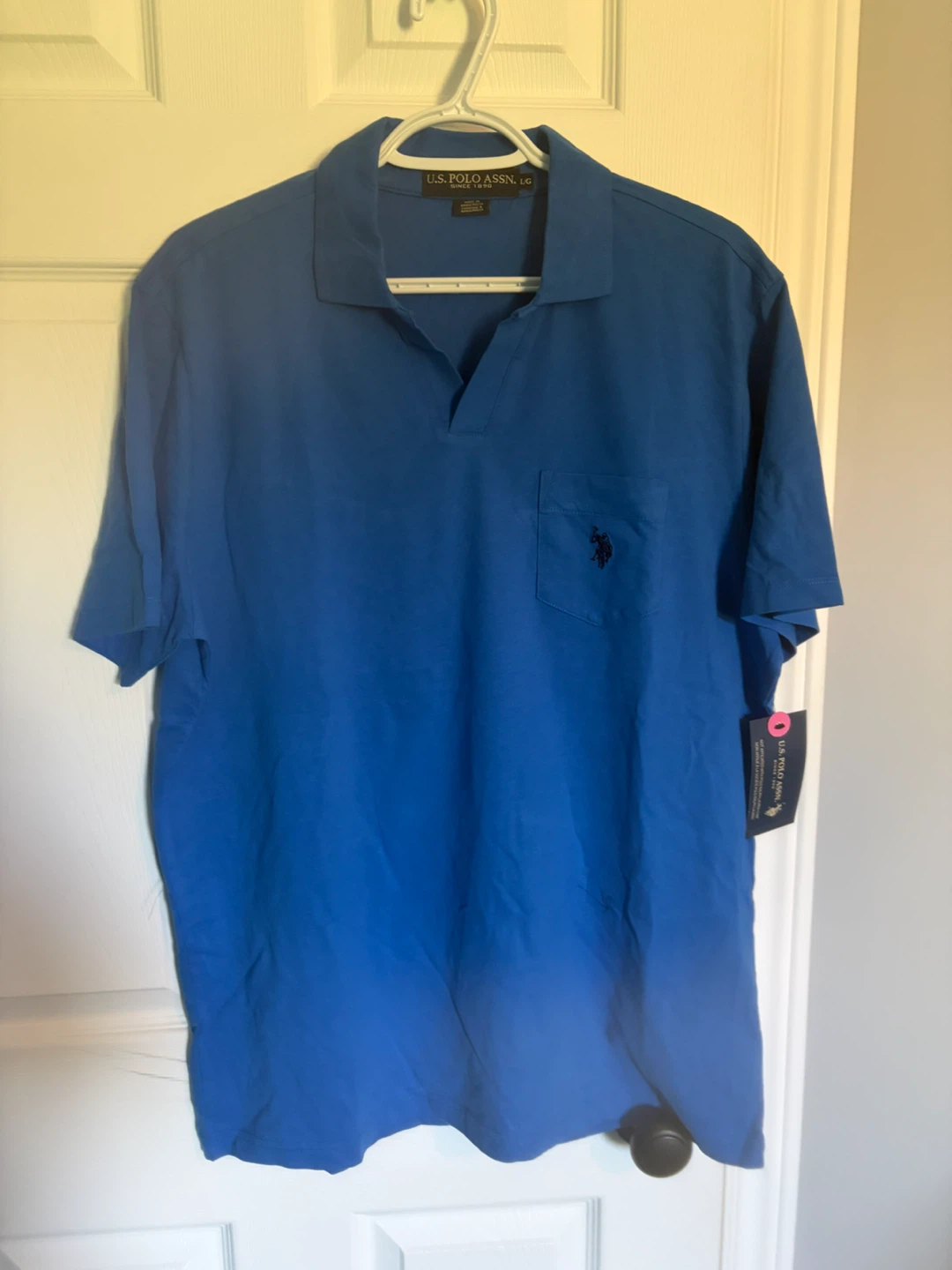 🏈 U.S. Polo Assn. Blue Polo Shirt Size L