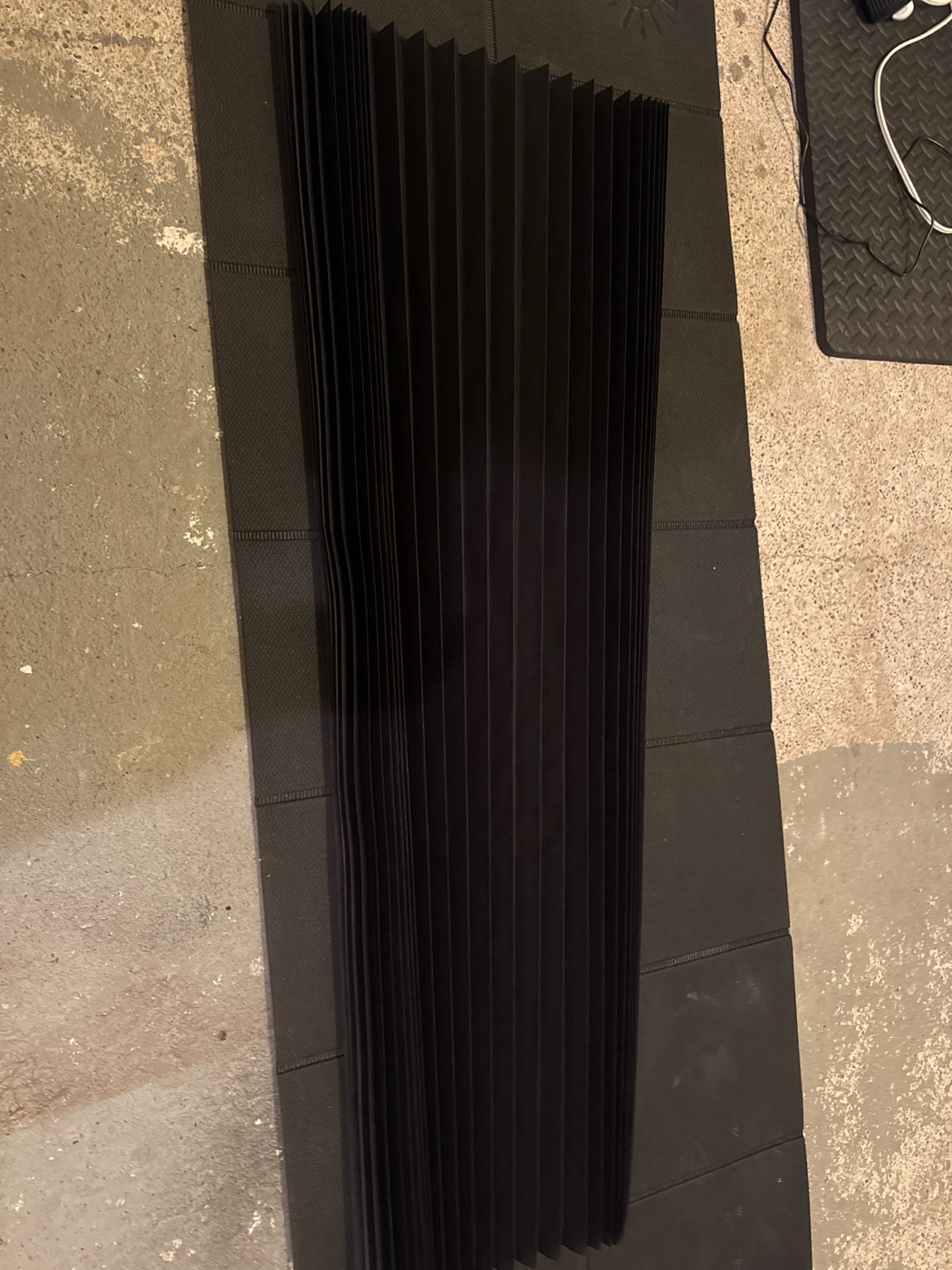 Black Pleated Paper Blinds