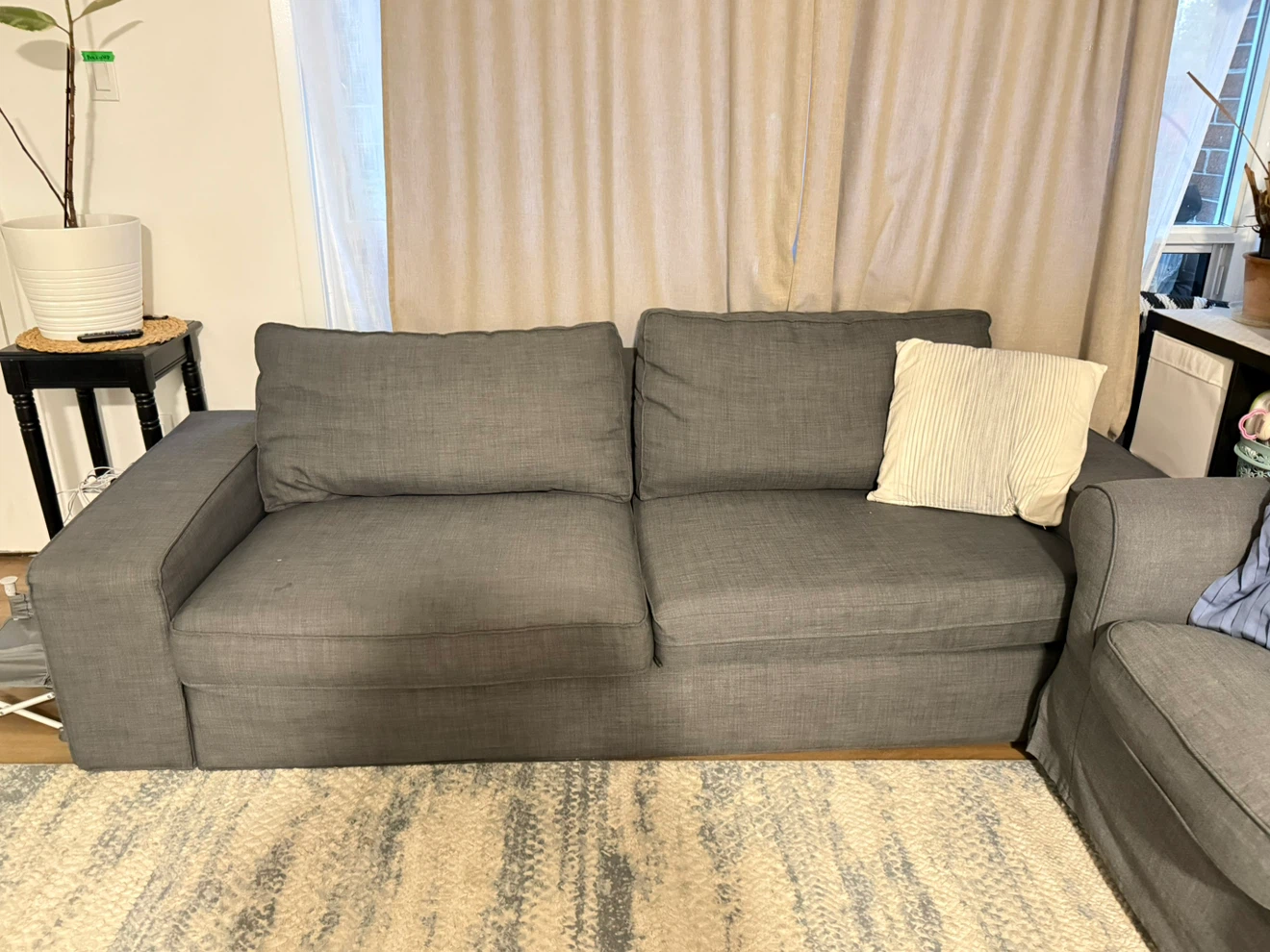 IKEA KIVIK Sofa in Tibbleby Beige/Grey