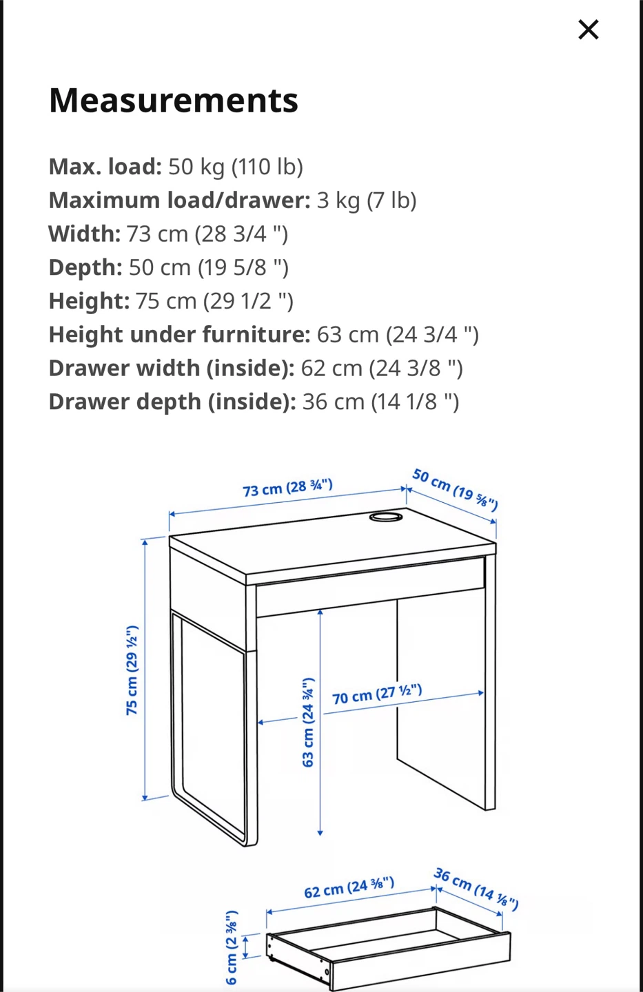 IKEA MICKE Desk - photo 2
