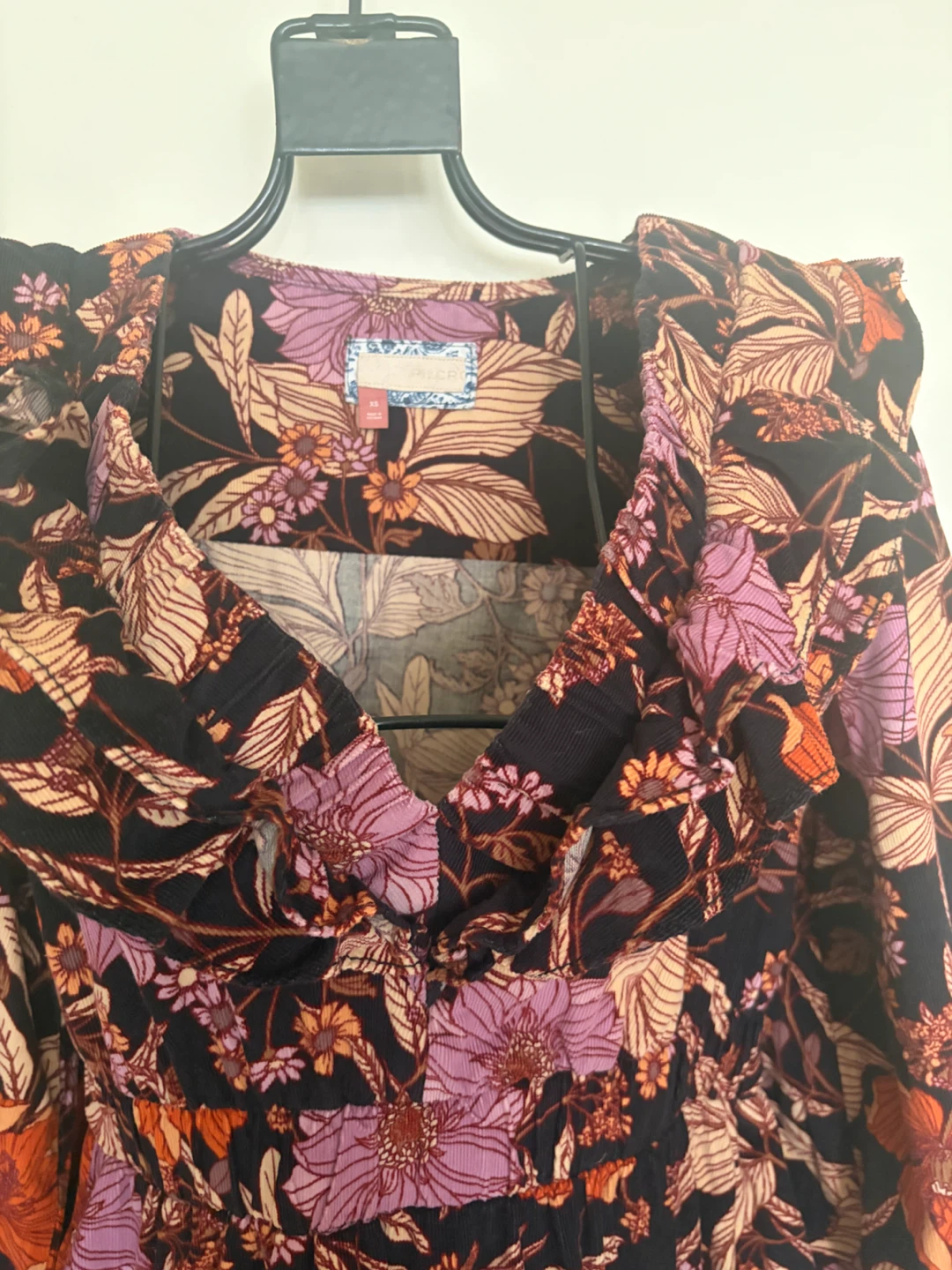 Pilcro Floral V-Neck Long Sleeve Tiered Dress - photo 2