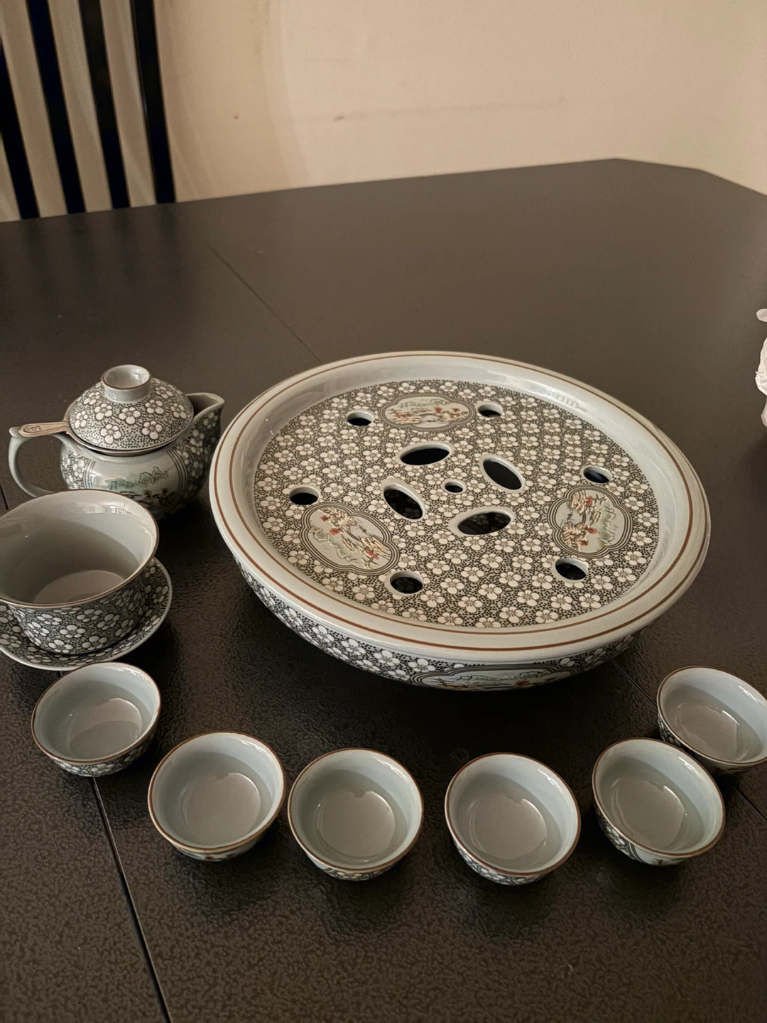 Ceramic Tea Set with Serving Tray 🏈 - photo 2