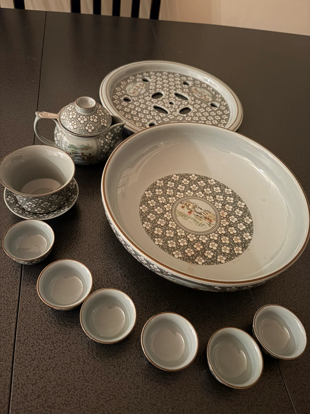 Ceramic Tea Set with Serving Tray 🏈 - photo 3