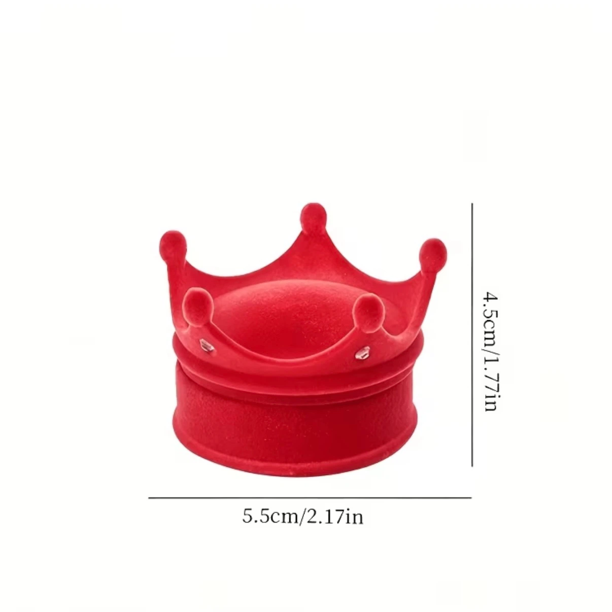 Brand New Red velvet crown ring box - photo 2