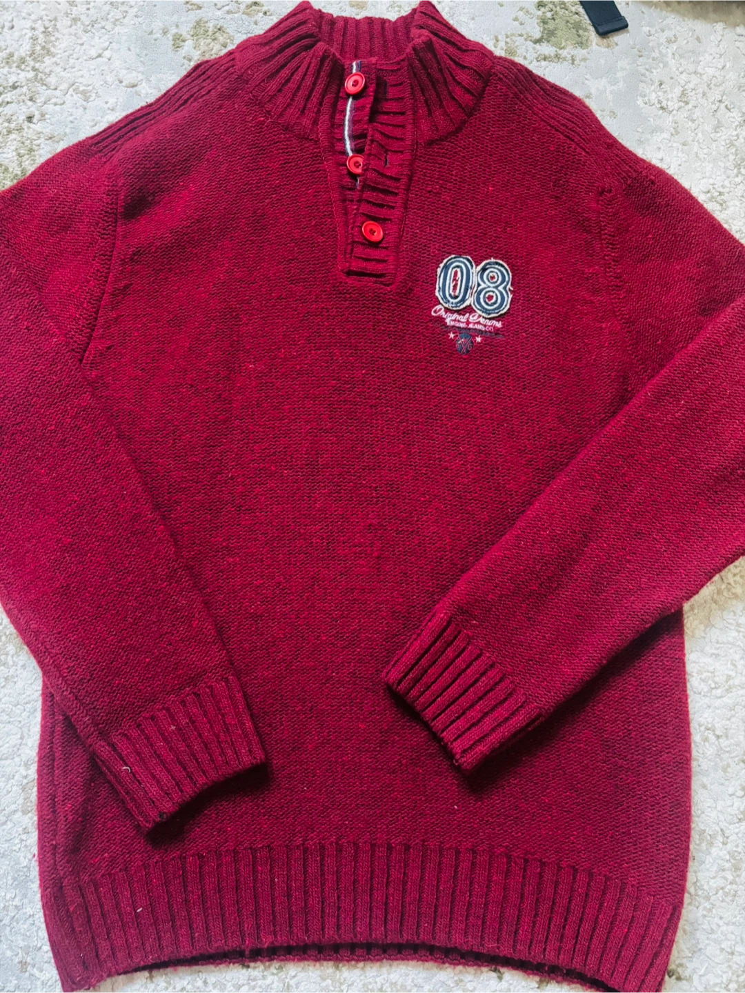 Red Engine Jeans Co. Knit Sweater, Size Large