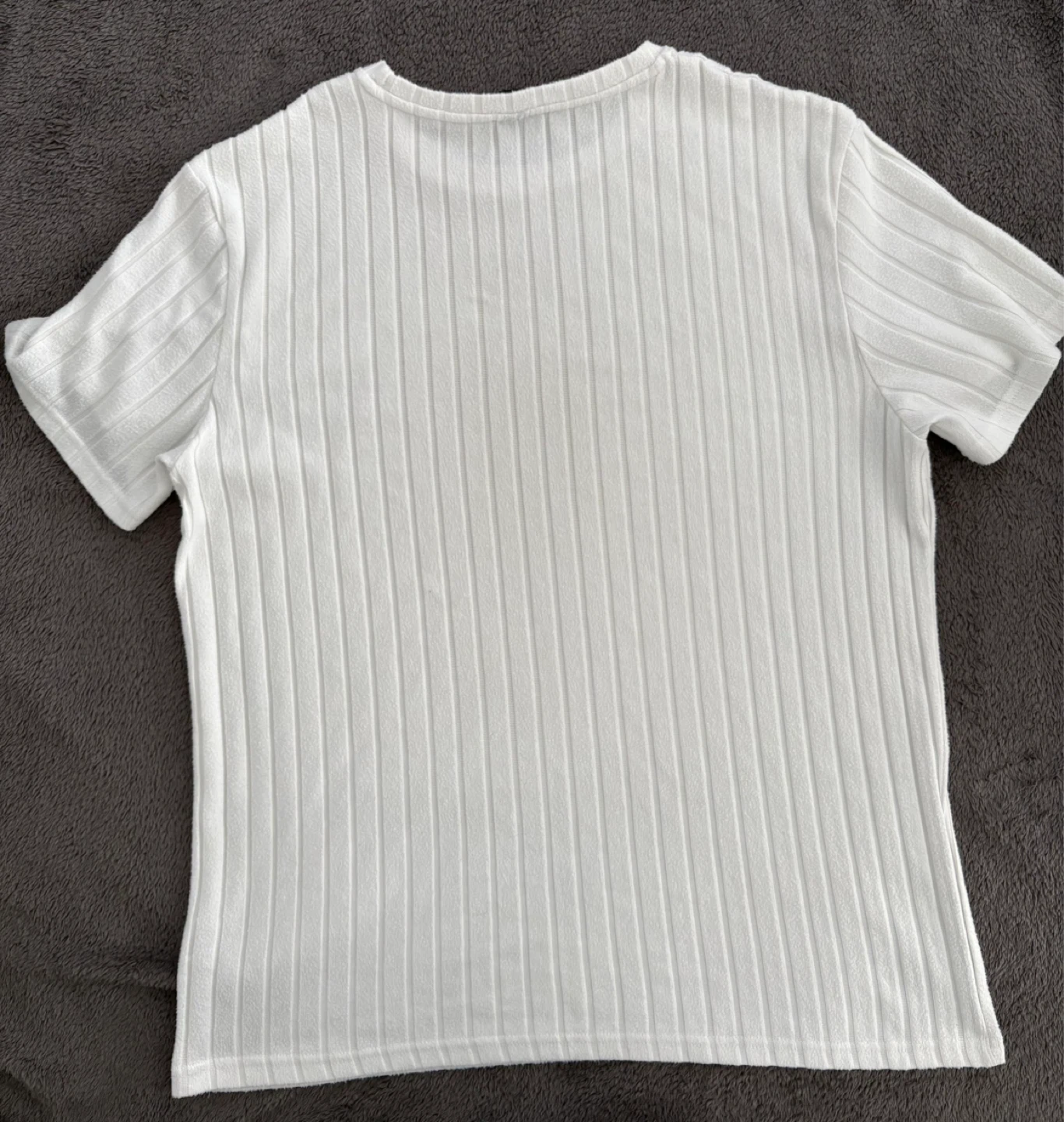 SHEIN White Ribbed T-Shirt - photo 2