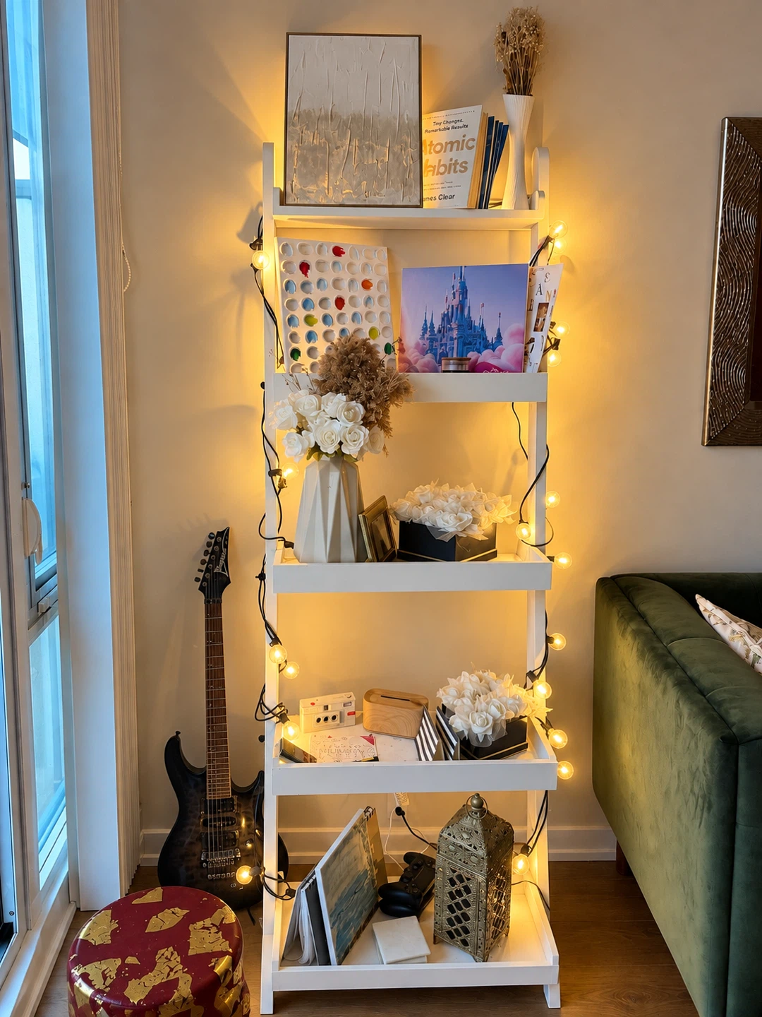 White Ladder Shelf