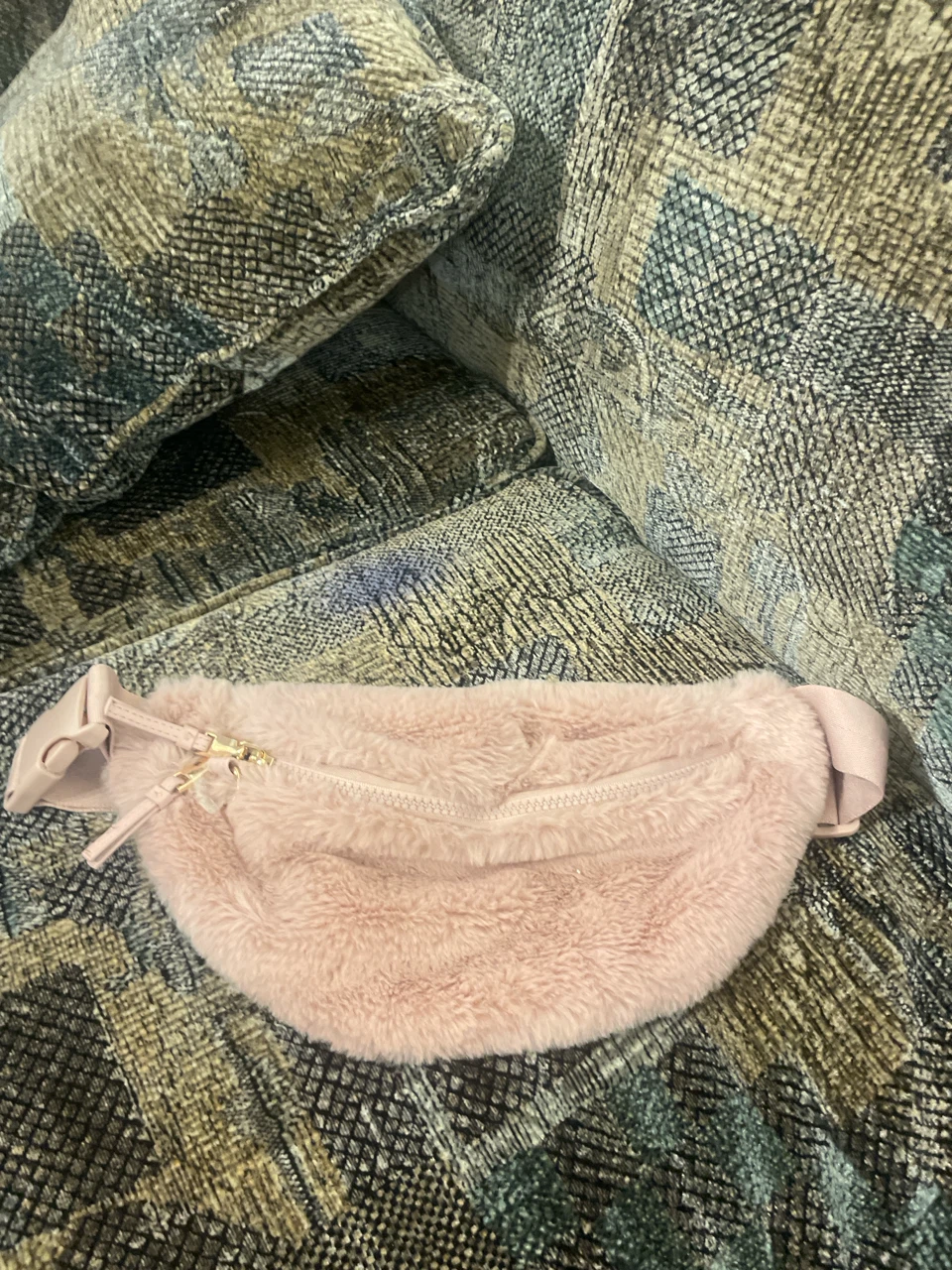 Icing Pink Faux Fur Belt Bag