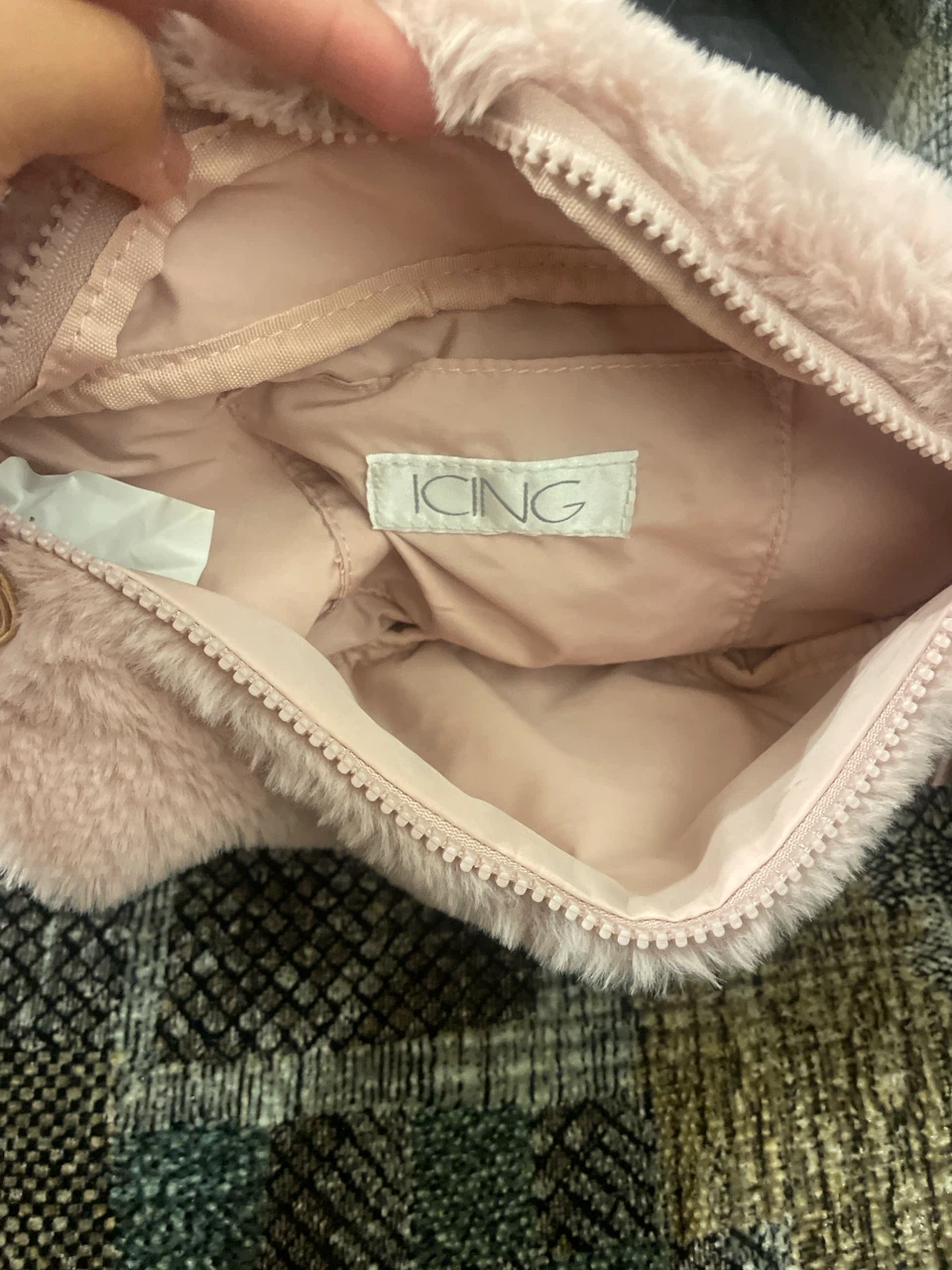 Icing Pink Faux Fur Belt Bag - photo 2