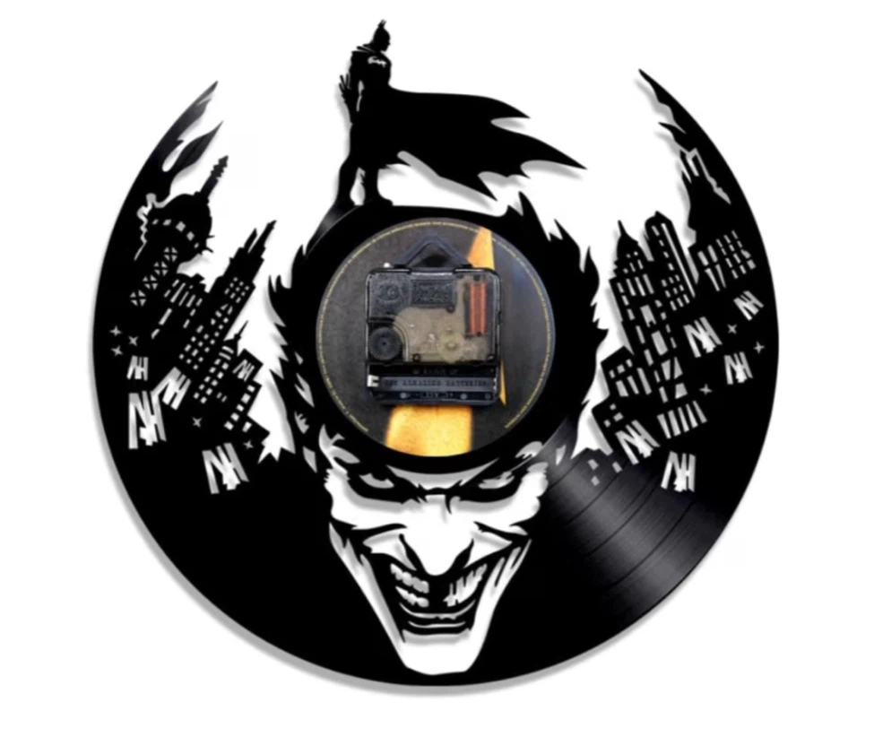 Batman and Joker Vinyl Record Wall Clock - photo 2